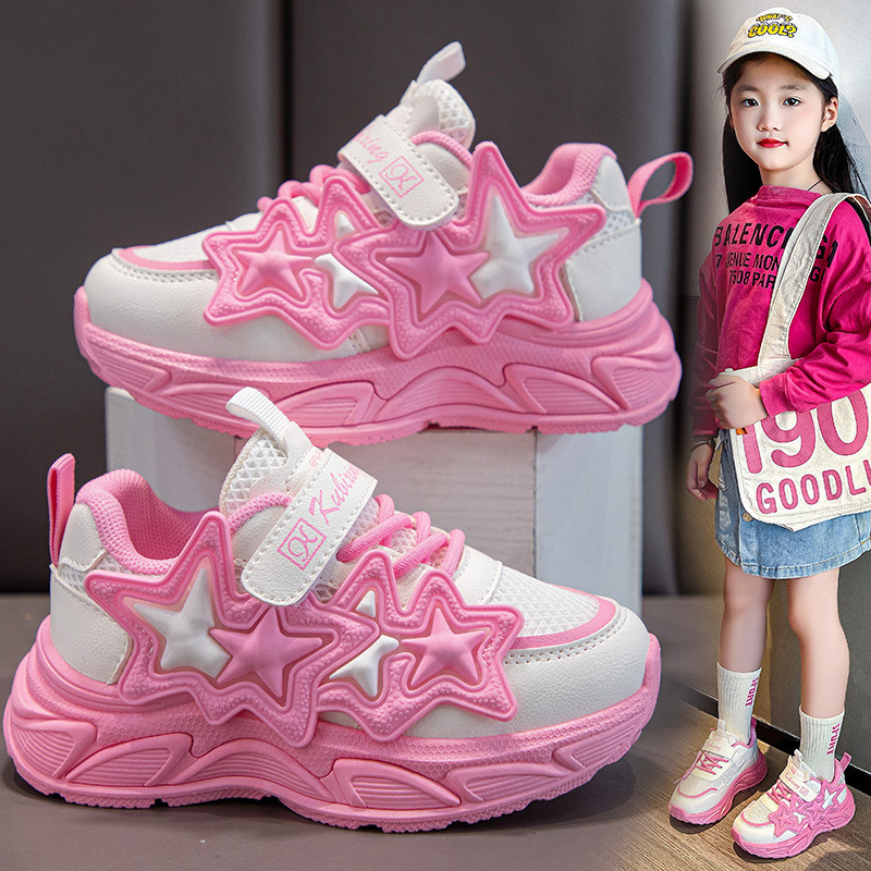 Girls Shoes 2025 Youth New Light Running Footwear Toddler Sports Jogging Trainers Happysteps Casual Kids Sneakers Sizes US9C-US5Y