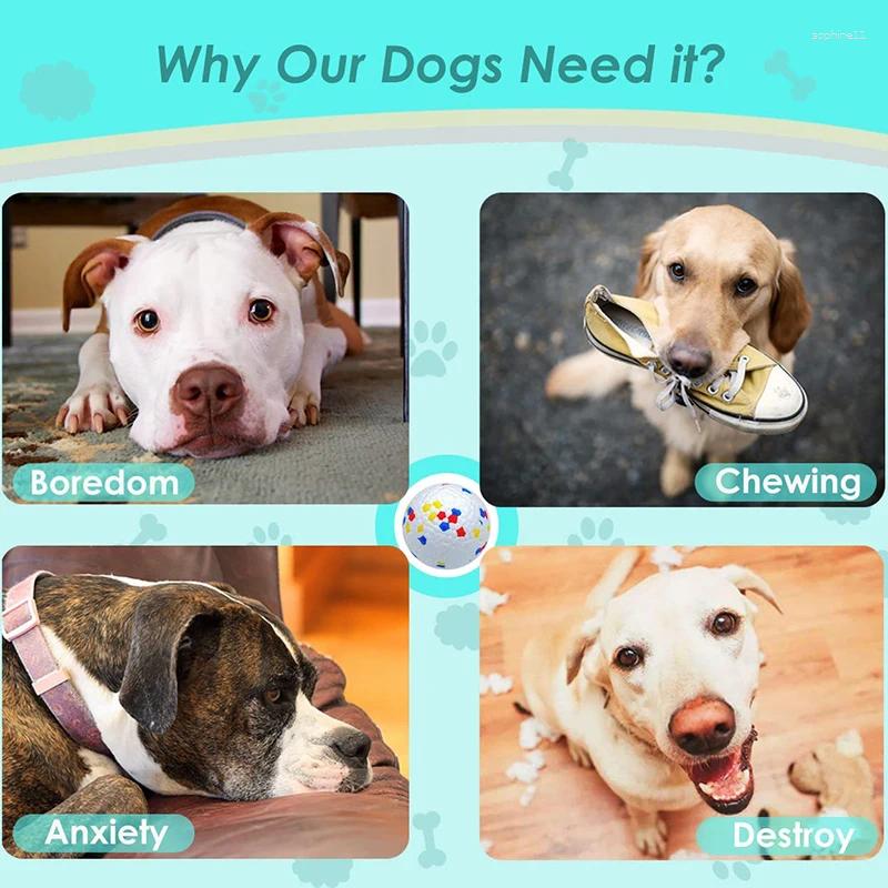 Update Bite Resistant Solid Dog Ball Toys For Small Large Dogs High Elasticity E-Tpu Pet Chew Toy Non Squeak Interactive Puppy