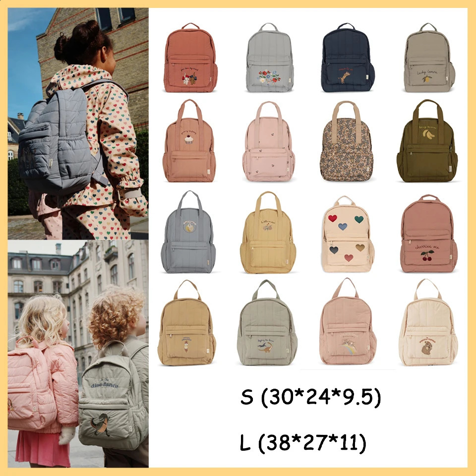 2024 KS Baby Boy Girl Schoolbag Toddler Cute Backpack Kindergarten Kid Children Shoulder Bag Teenager Traveling Bags 241227