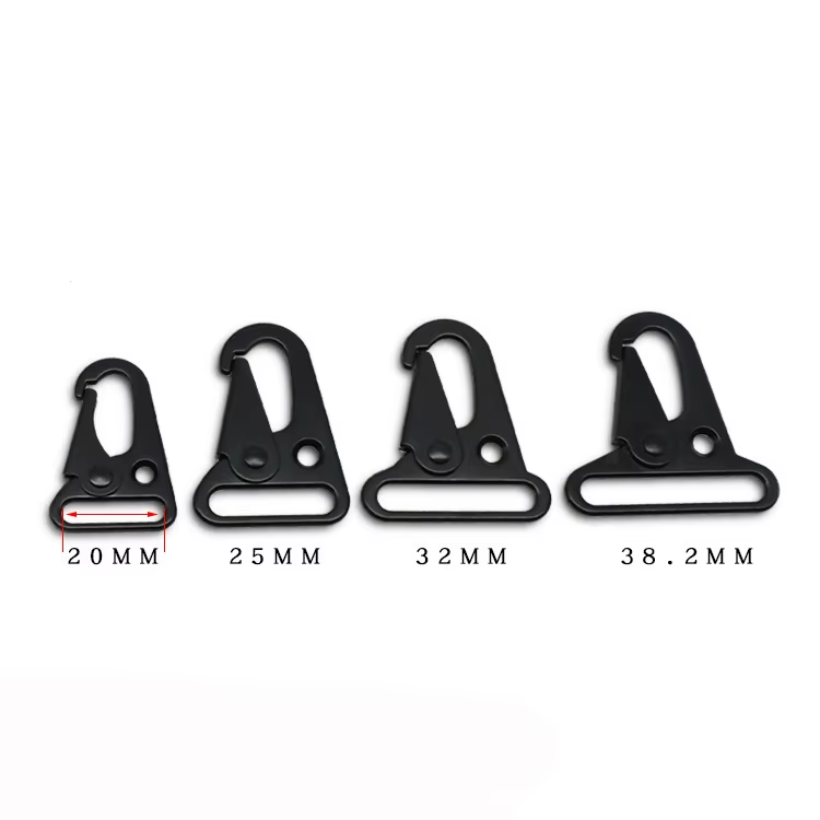 25mm Black zinc alloy metal snap eagle mouth spring hk hook