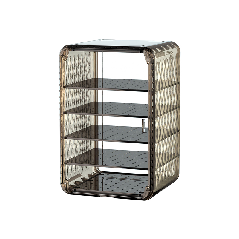 Durable Four Layer Stackable Storage Container with Clear Design