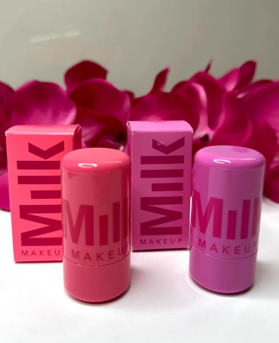 MILK MAKEUP Blush Jelly lipstick rouge cream stick face eye cheek blusher dual-use transparent dye lip 4 color good quality fast free delivery
