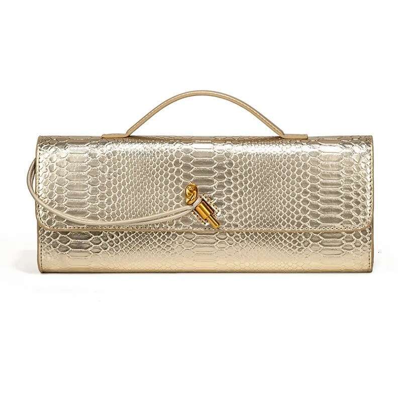Women's Bags Handbag High-End Feeg Women's Trendy Crocodile Pattern Evening Vintage Niche Single Shoulder Slant Cross Bag Motorcycle Equipme
