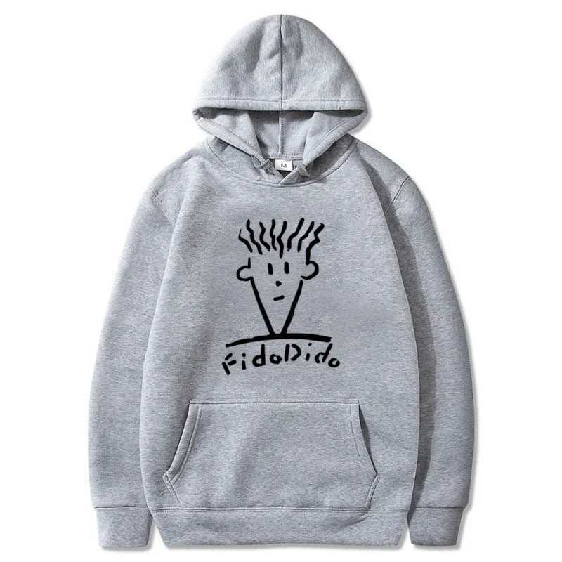 Autumn and Winter Casual Fashion Hoodies Mens Hoodies Sportswear Fido Dido Popular Beverages Printed Streetwear W241230