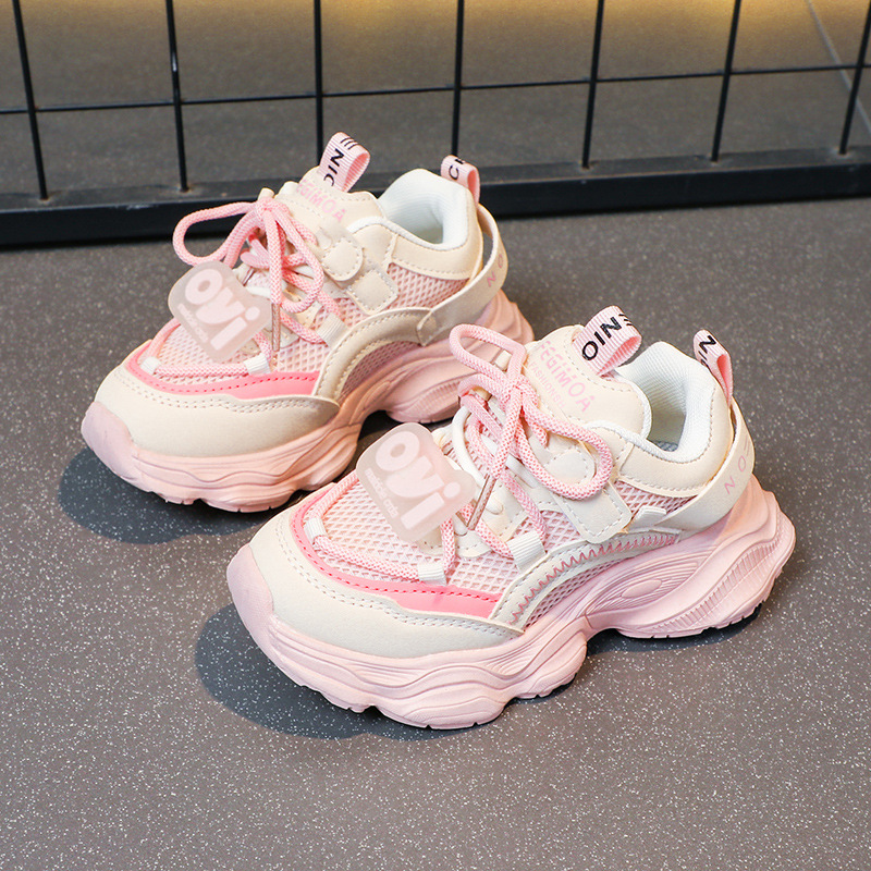 Kids Sport Shoes Autumn Boys Mesh Children Sneakers Girls Casual Sports Shoes Kidsnest Non-Slip Running Toddler shoes With Large Sizes US6C-US5Y