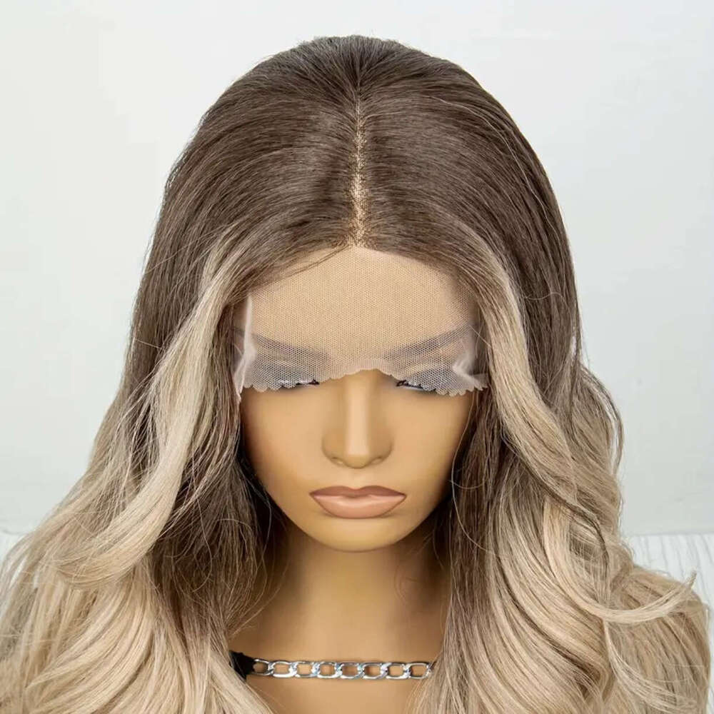 Lace Front Wig Cover T Shape Long Wave 13 * 4 T-Shaped Lace Synthetic Fiber Headband Wig T Part Wig Kq2 Kq2