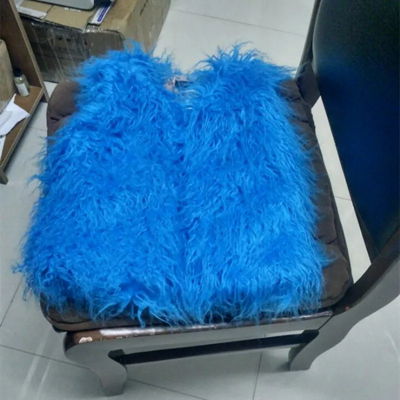 Baby Toddler Girl Vest Tops Autumn Winter Fashion Coat Girls Vests Kids Sleeveless Faux Fur Wool Jacket Children Outerwear 241230