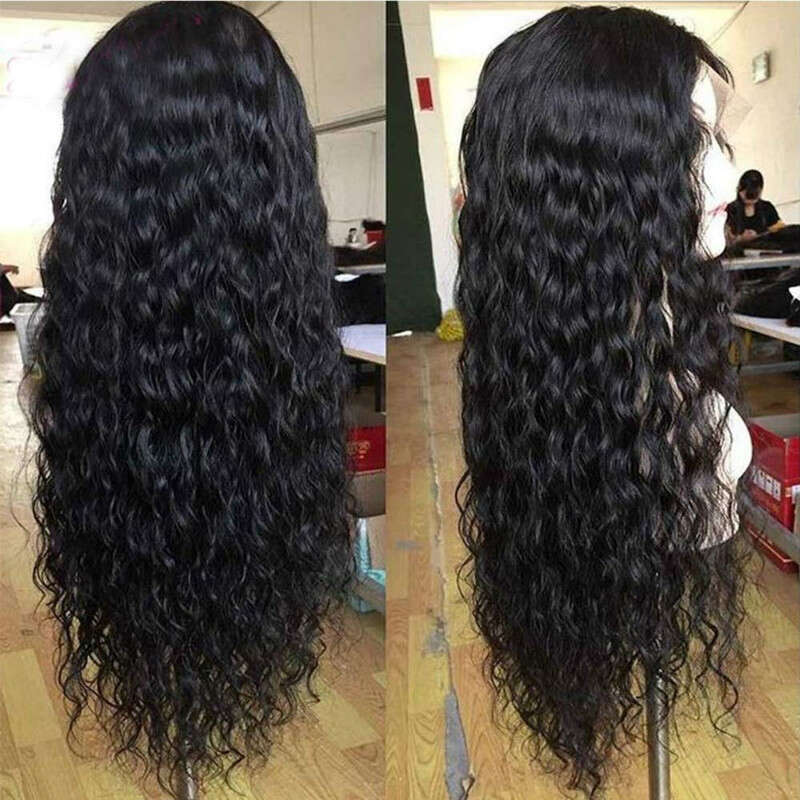 Lace Front Wig Cover T Shape Wig Women's Chemical Fiber Front Lace Long Hair Small Roll Half Hand Hook Head Cover WIG Kq2 Kq2