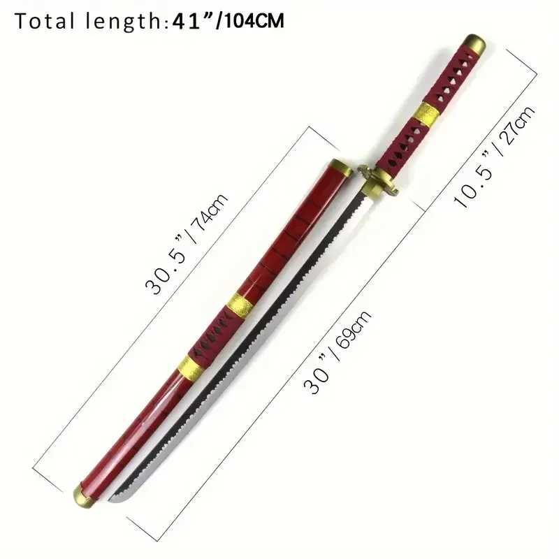Roronoa Zoro Katana Swordwood Ninja Blade Bleach Life Size Japanese Anime Sarai Katana Sword Role Playing Prop He Decorates Y241230