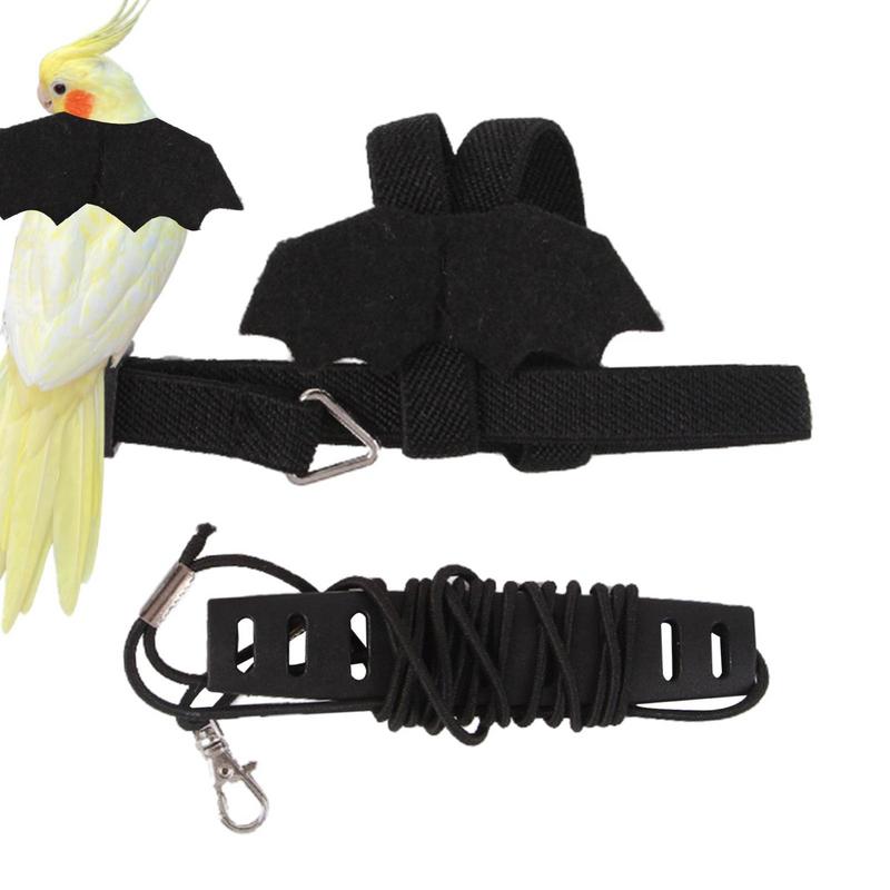 Bird Harness Outdoor Bird Flying Rope Bird Training Rope Adjustable Conure Harness Parakeet Leash Traction Rope Straps Bird Gift