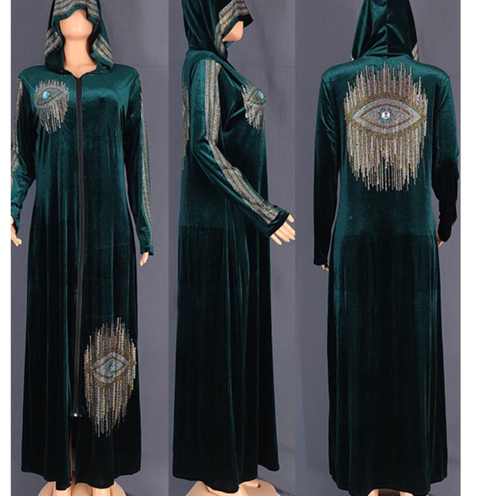 Ethnic Clothing Ethnic Clothing Ramadan Morocco Muslim Hooded Abaya Party Dress Women Turkey Dubai Kaftans Diamond Evening Long Dresses Robe Eid Vesti