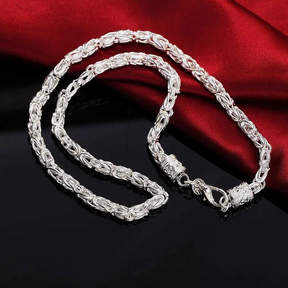 Personality 925 sterling silver Domineering vintage necklace suitable for mens charm exquisite jewelry wedding parties Christmas gifts W241230