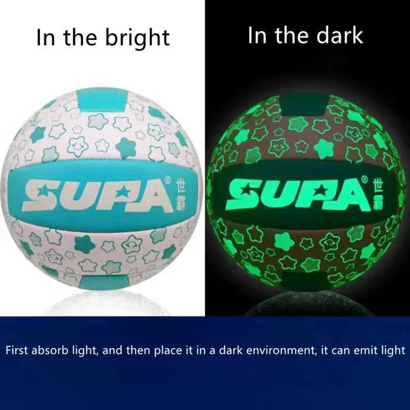 Volleyball Glow In The Dark Volleyball Fluorescent Size 5 Frosted Texture Birthday Gift For Middle School Volleyball Shining VolXJ241230