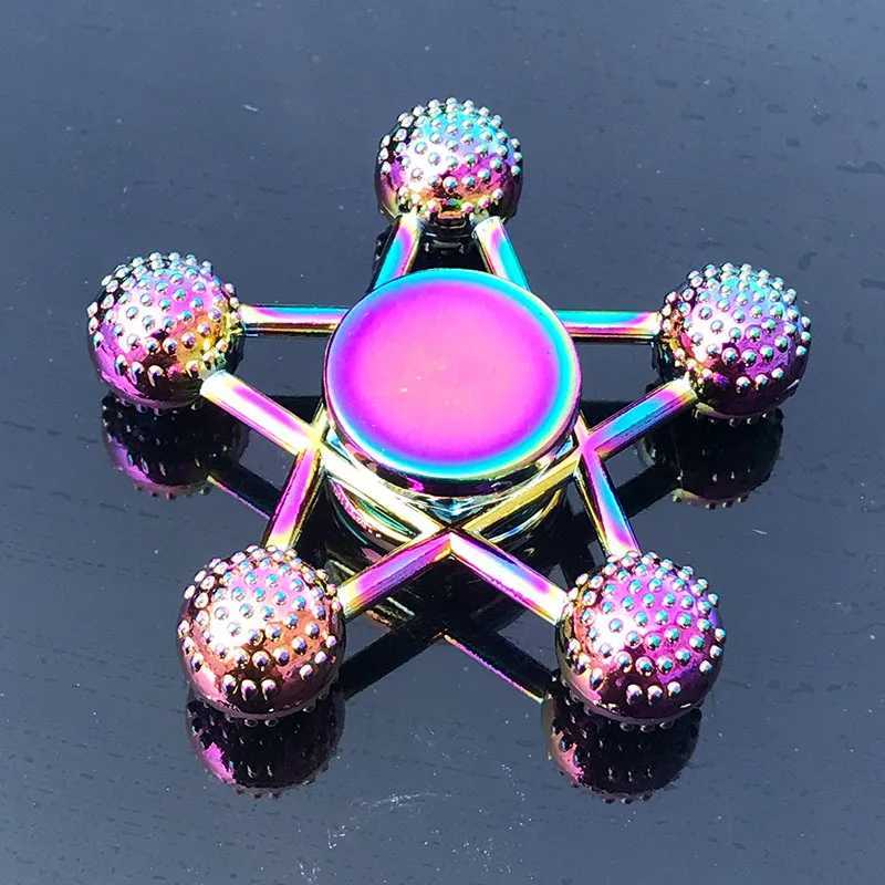 Rainbow Fidget Metal Spinners Color Finger Spinners High Speed Hand Spinners Fidget Toys Relieve Stress W241230