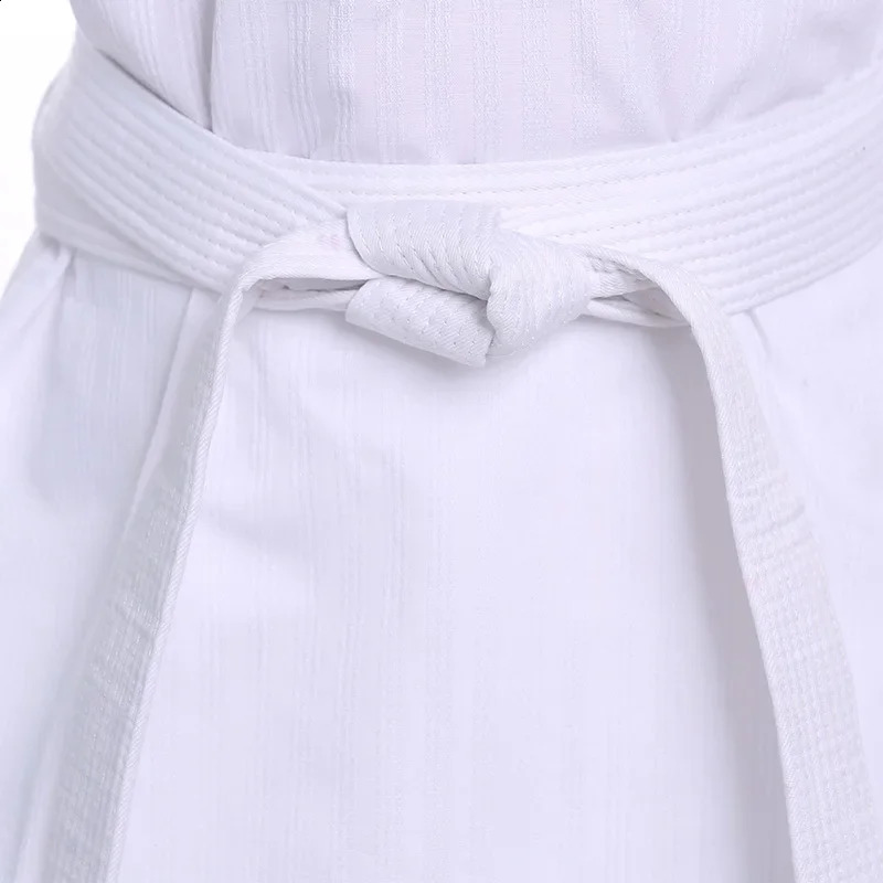 TKD Costumes Clothing White Taekwondo Uniforms WTF Karate Judo Dobok Clothes Children Adult Unisex Long Sleeve Gi Uniform 241230