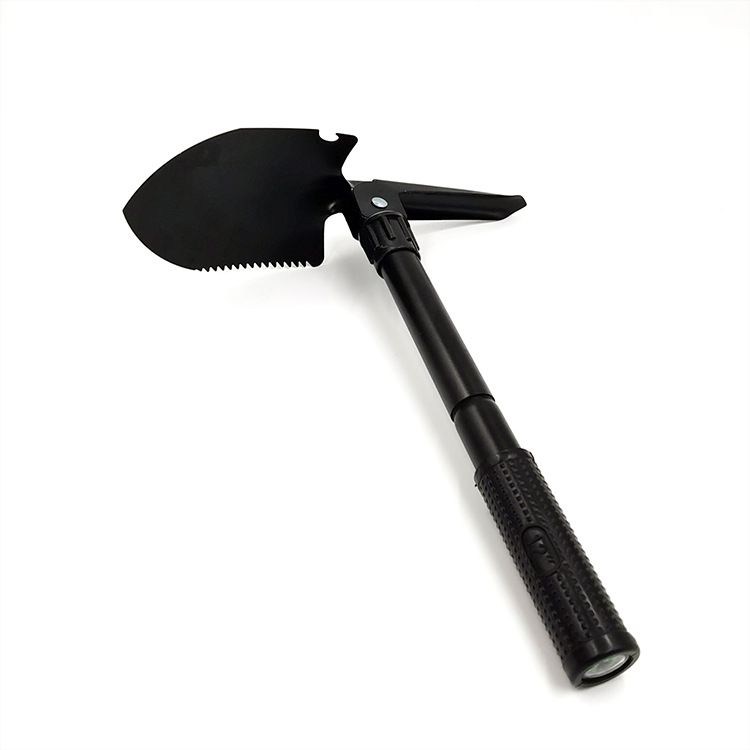 Outdoor portable multi-function camping folding shovel carbon steel tactical garden shovel