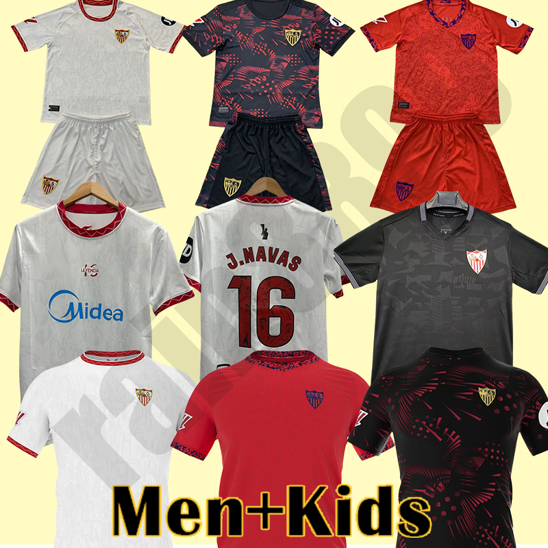 25 26 Sevilla soccer jersey SERGIO RAMOS SOW FC football shirts J. NAVAS 16 Men kits Kids Equipment camiseta sevilla fc football jersey 2025 2026 Seville Futbol