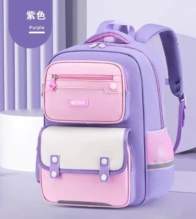 waterproof Children School Bags For Girls Boys Kids Backpack Orthopedic Backpack schoolbag Primary School backpack mochila 241230