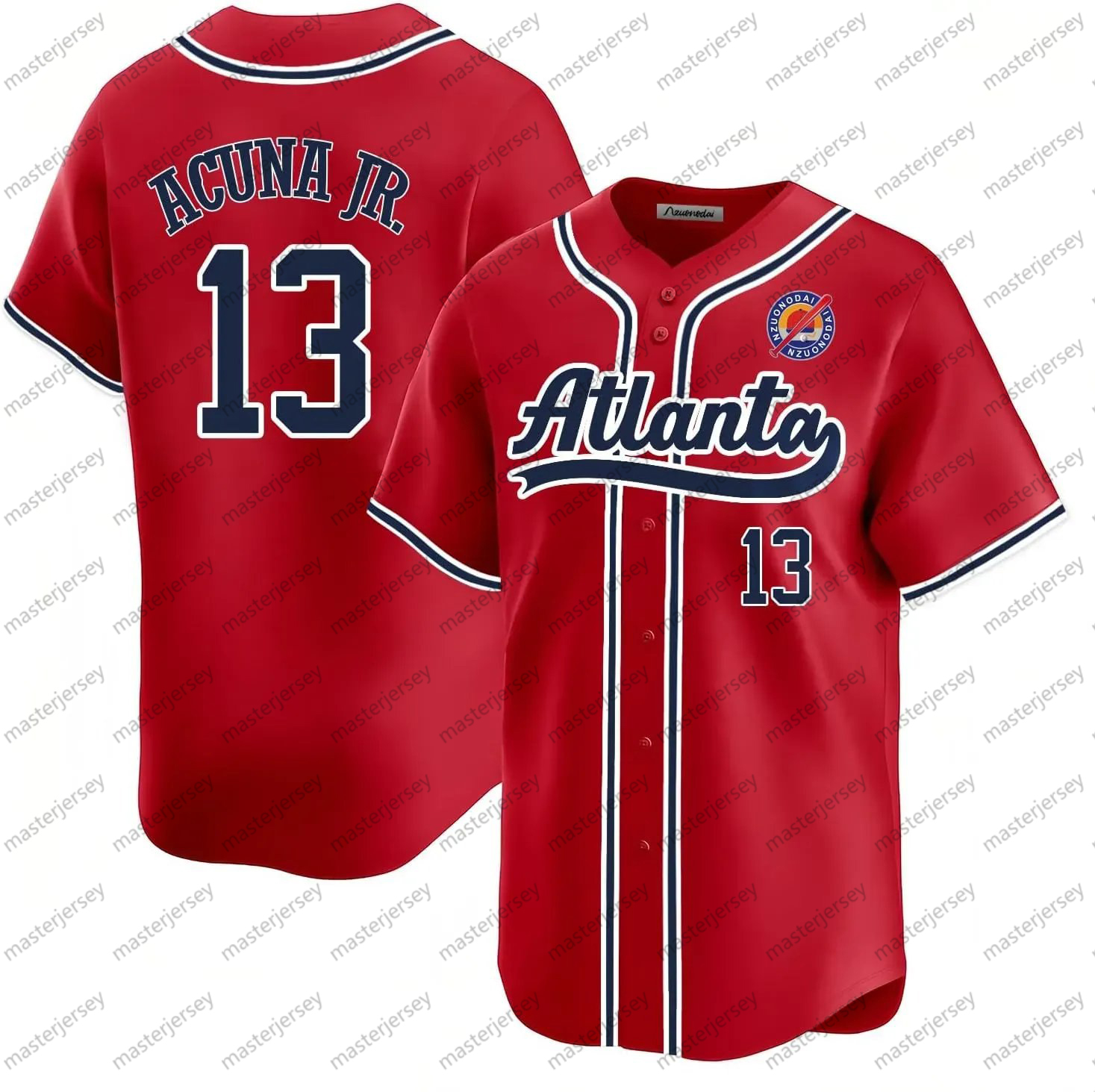 Custom Baseball Jerseys AARON ALBIES ACUNA JR. Men/Women/Youth Jersey Sweatshirt - Embroidered Loose Fit