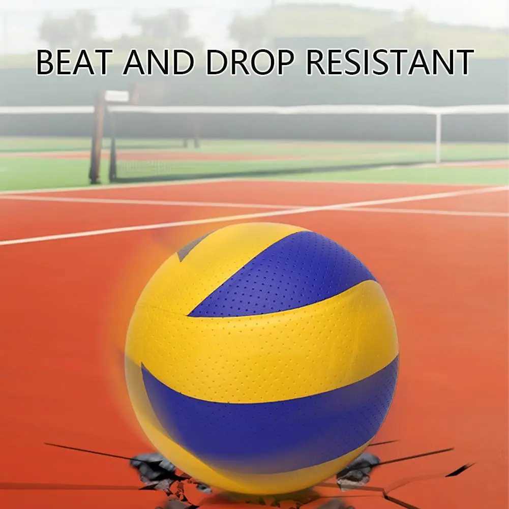 1PCS Practice Volleyball Leather PU Soft Beach Volleyball Hard Volleyball Training Game BallXJ241230