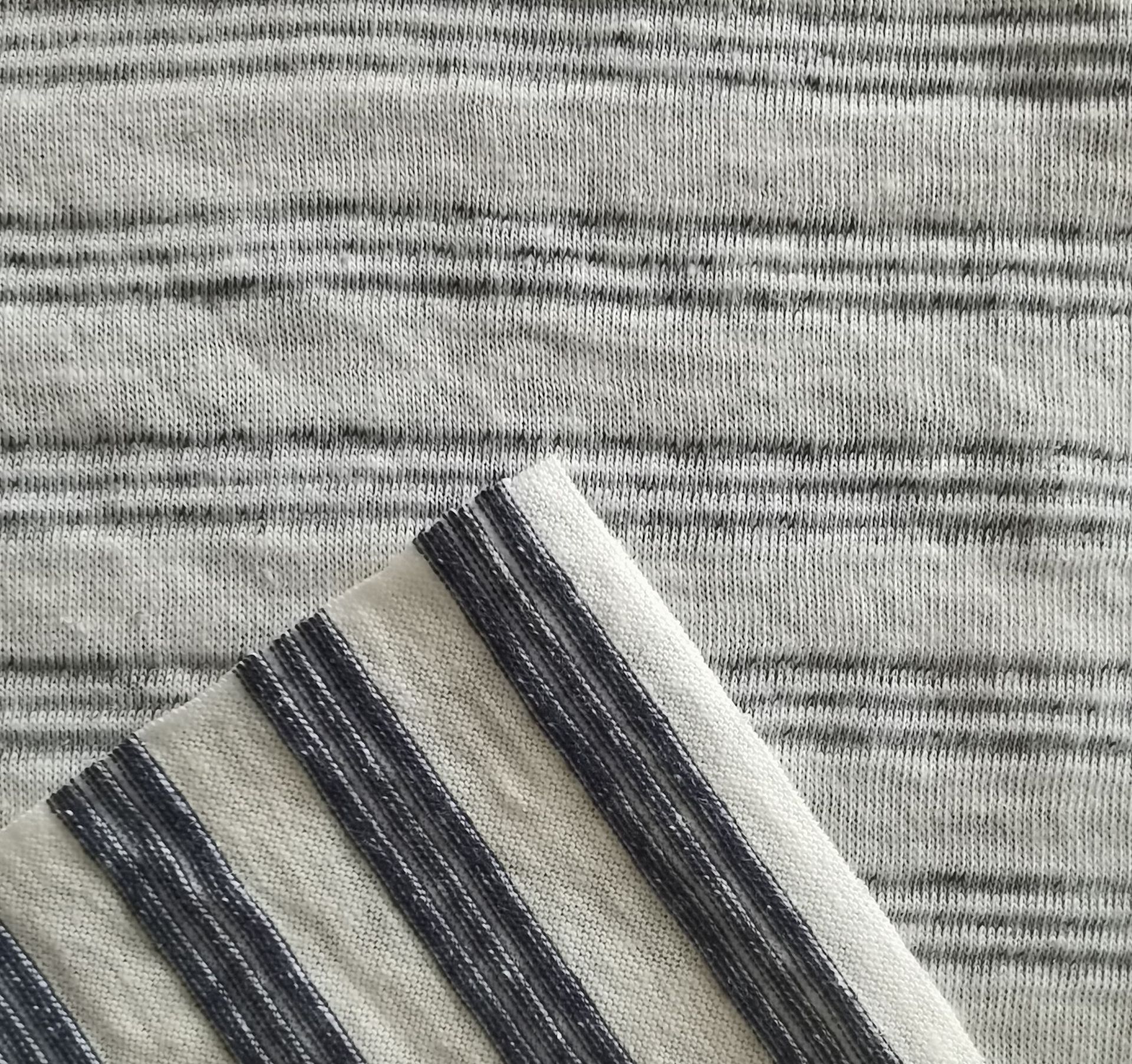 Thickened cotton en blended anti noodle single-sided knitted casual wear T-shirt vest men's fabric