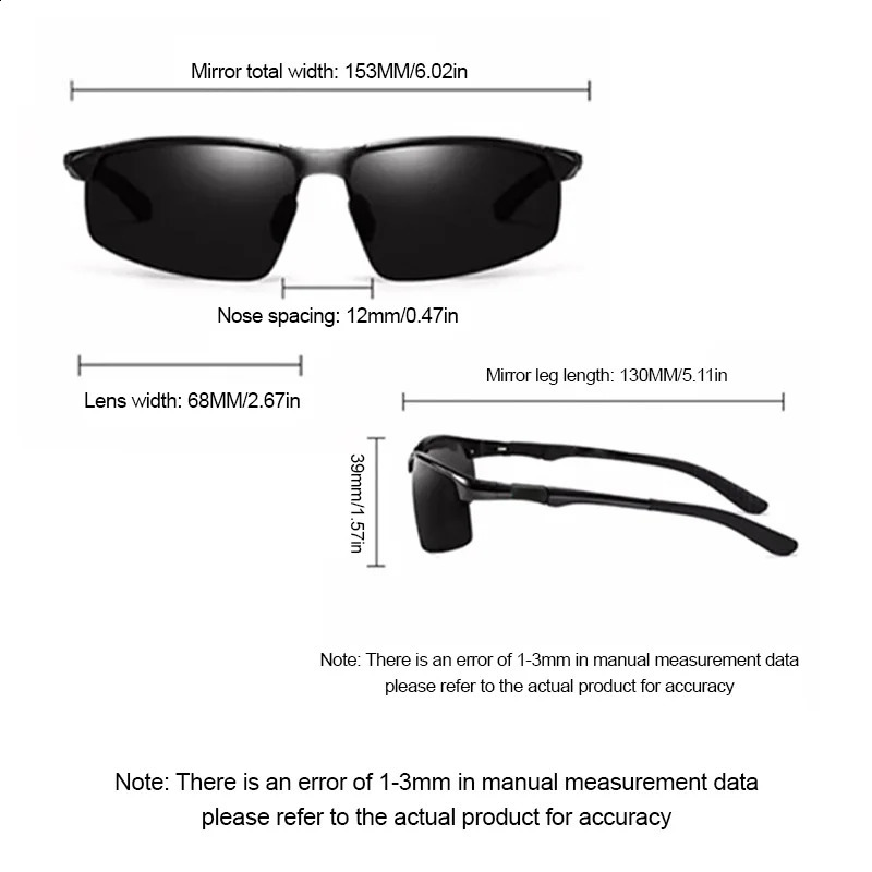 Polarized Fishing Sunglasses Fishing Classic Sun Glasses Mens Driving Shades Male sunglass Vintage Travel sunglass 241230