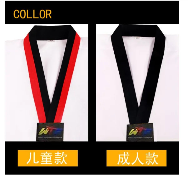 Traditional White Taekwondo Uniform Unisex Children Adult Suit Karate Judo Dobok WTF Karate Clothes Long Sleeve Fitness Training 241230