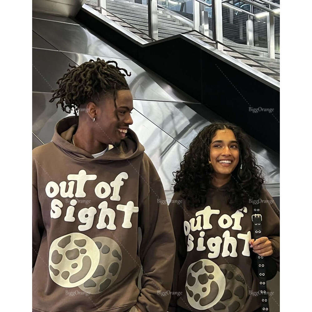 Harajuku 3D Foam Printed Hooded Sweater Unisex Couple Y2k Sweatshirt Trend