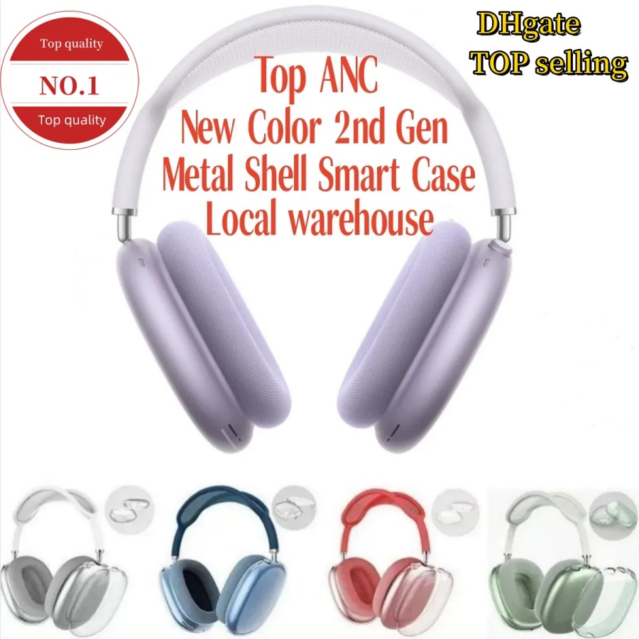 USA Delivery ANC for airpods Max 2 Headphone Accessories Transparent TPU Solid Silicone Waterproof Protective case Airpods pro max 2 3 4 Headset cover Case