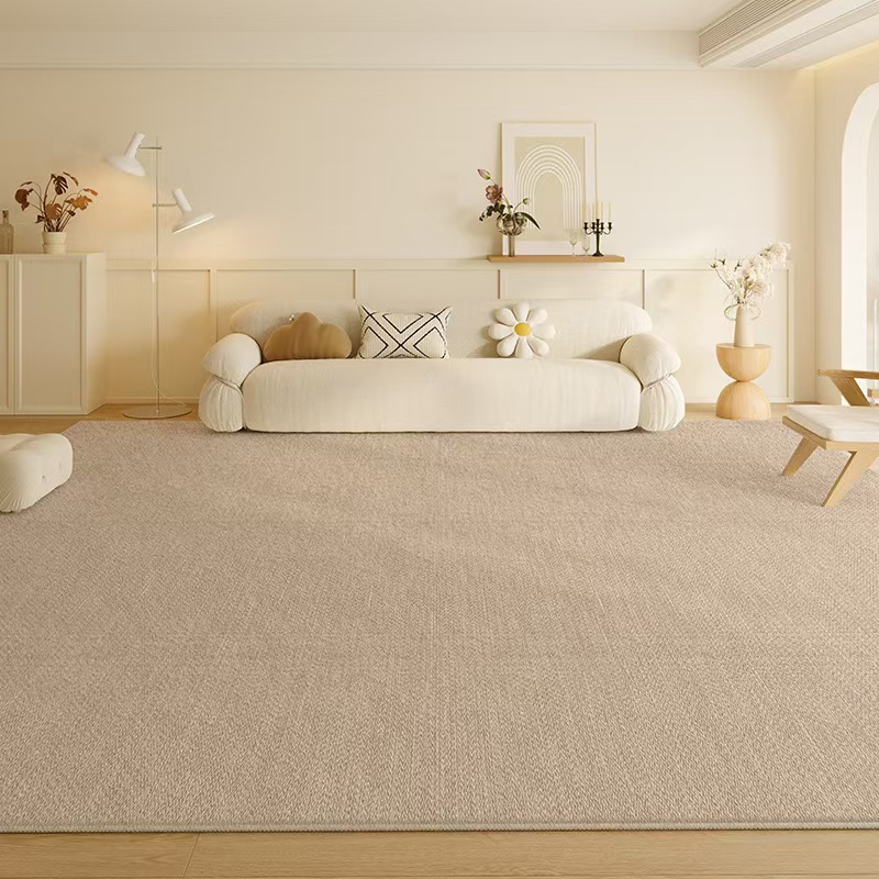 4675-56.6-GZX-Minimalist Solid Color Carpet Living Room Sofa Large Area Decorative Rug Bedroom Lines Polyester Thickened Furry Home Floor Mats