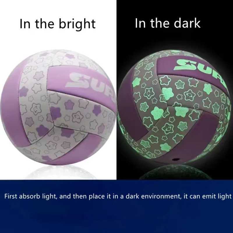 Volleyball Glow In The Dark Volleyball Fluorescent Size 5 Frosted Texture Birthday Gift For Middle School Volleyball Shining VolXJ241230