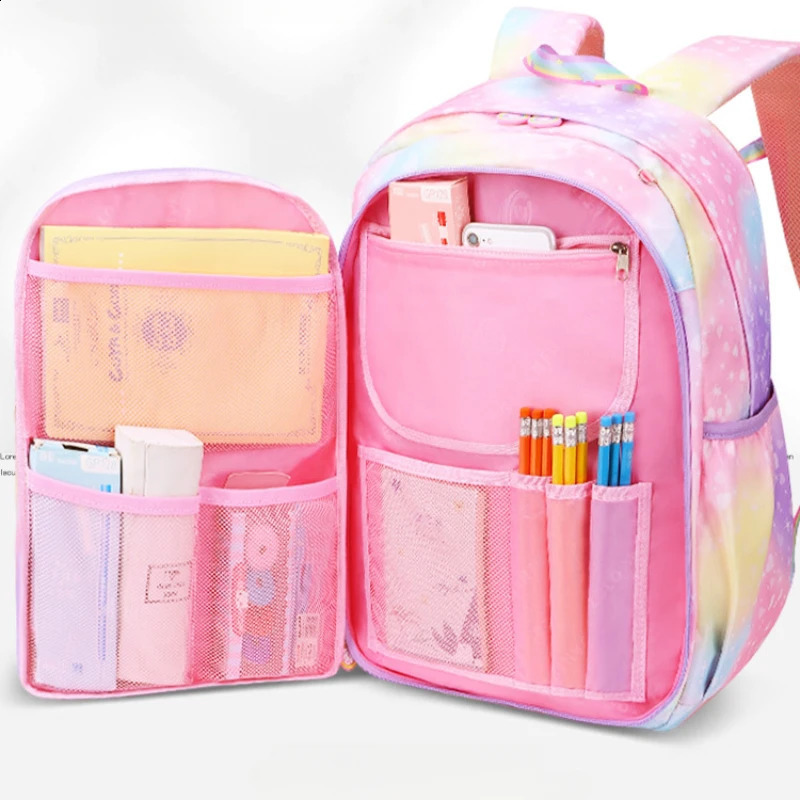 Princess Backpack teenager Schoolbag knapsack School Bags For Girls Kids Satchel Primary Orthopedic School Backpacks Children 241230