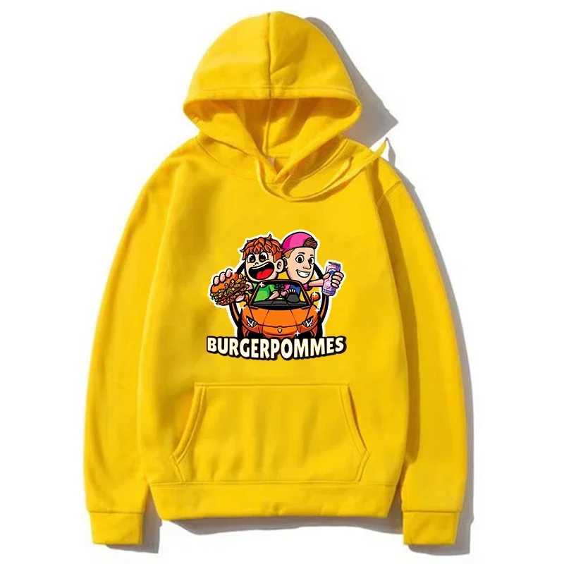 Burgerpommes Icrimax graphic mens/womens hoodie new comfortable casual hip-hop streetwear unisex sportswear printed hoodie mens W241230