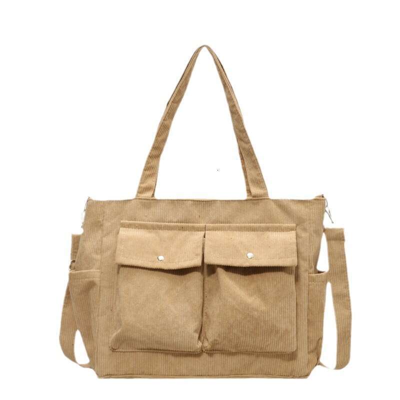 New Large Capacity Striped Niche And Versatile Casual Shoulder Korean Version Commuting Tote Bag, Crossbody Bags