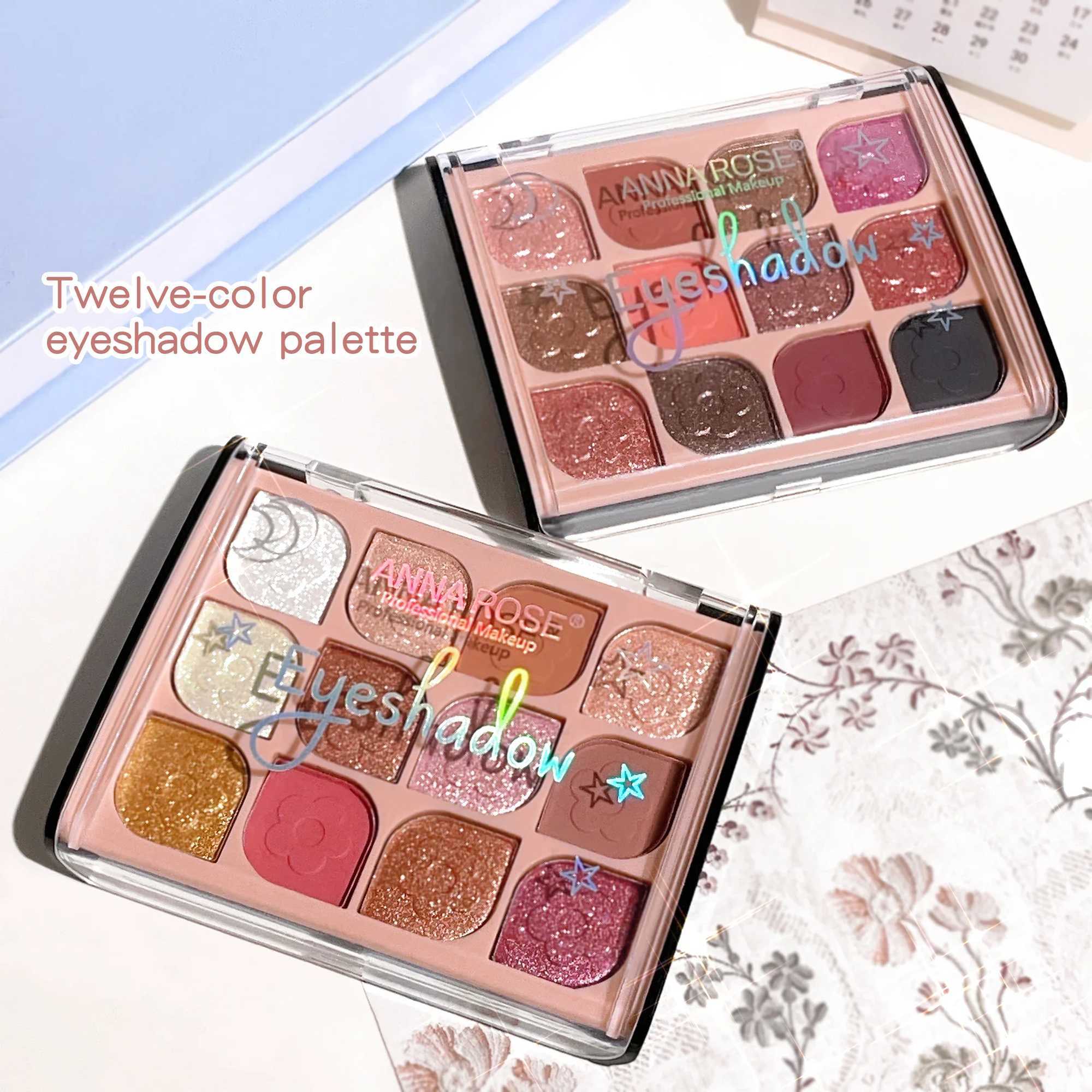12-Color Eyeshadow Disc l B High-gloss Grooming Aegyo Sal Integrated Eyeshadow Disc Eyeshadow Makeup Disc.XJ241230