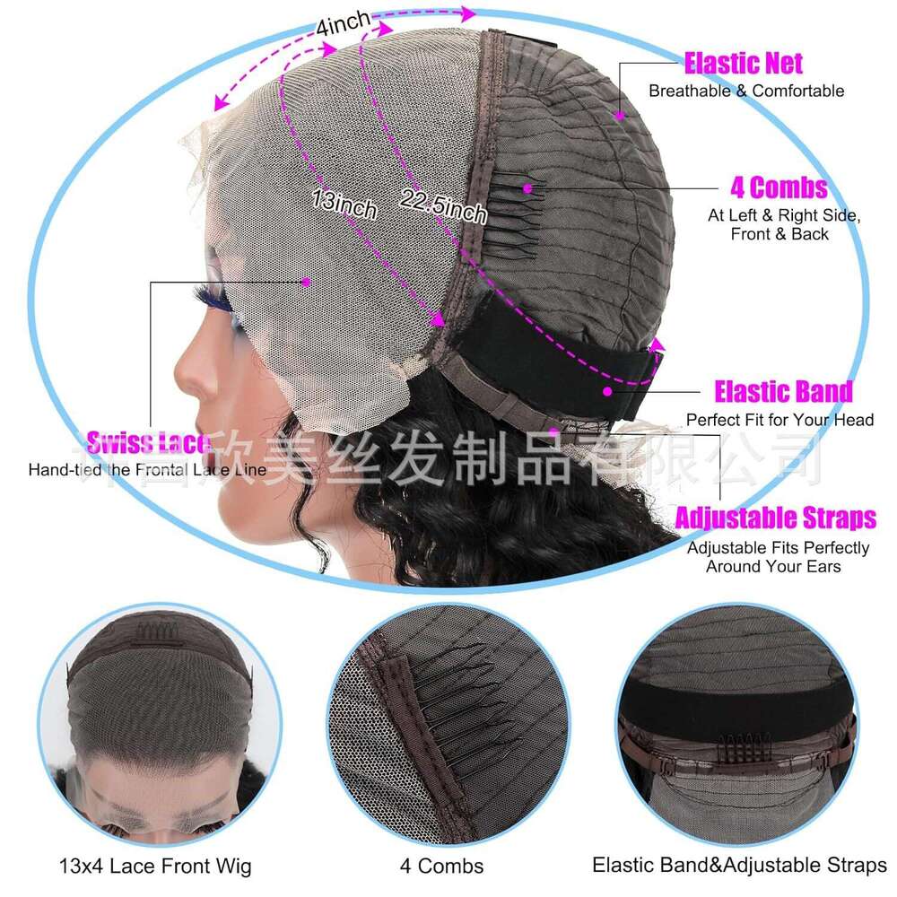 Lace Front Wig Cover T Shape Human Front Lace Xuchang Real Female Full Head Long Hair Wig Kq2 Kq2