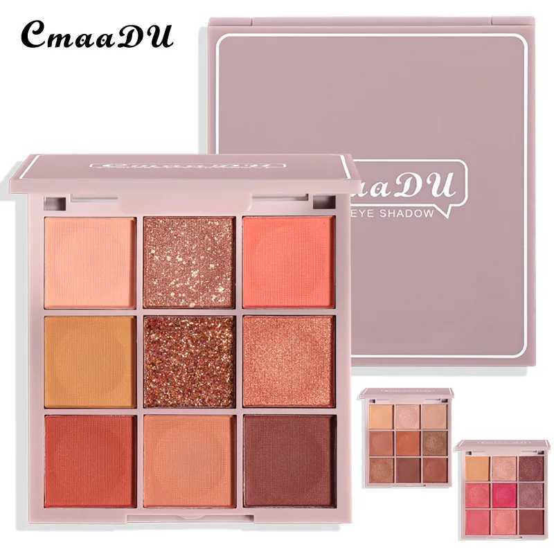 Pro Makeup Smokey Style Matte Eye Shadow Palette 9 Color Nude Balm Minerals Powder Pigments Glitter Eyeshadow Pallete Make UpXJ241230