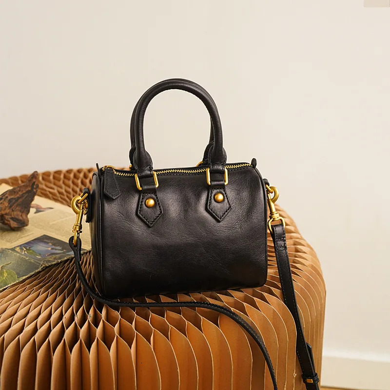 New Boston Genuine Leather Women's Bag Mini Shoulder And Crossbody Bag Vintage BagVoyage