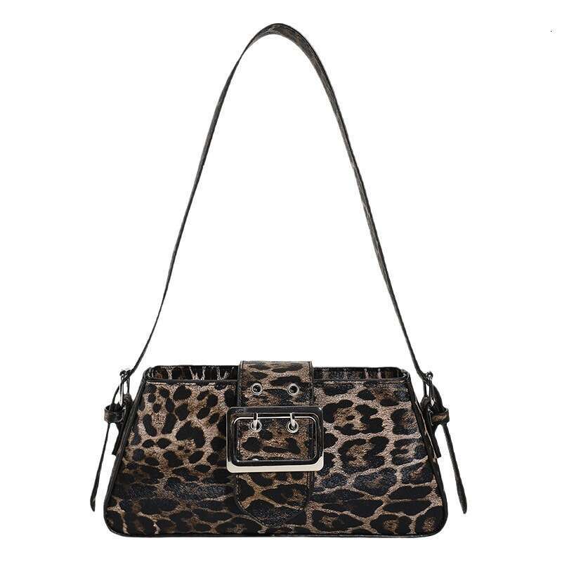 Leopard Print Underarm For Women's Bag, Summer New PU Niche Handbag, Personalized And Stylish Shoulder Bag