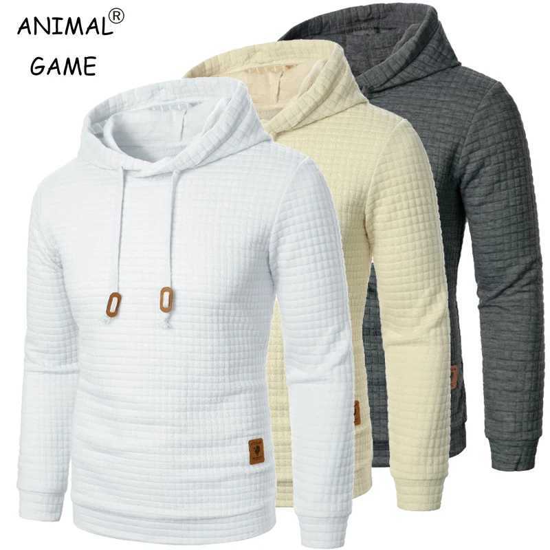 New outdoor mens long sleeved hooded sweatshirt autumn breathable solid color Coats sports streetwear zipper men W241230