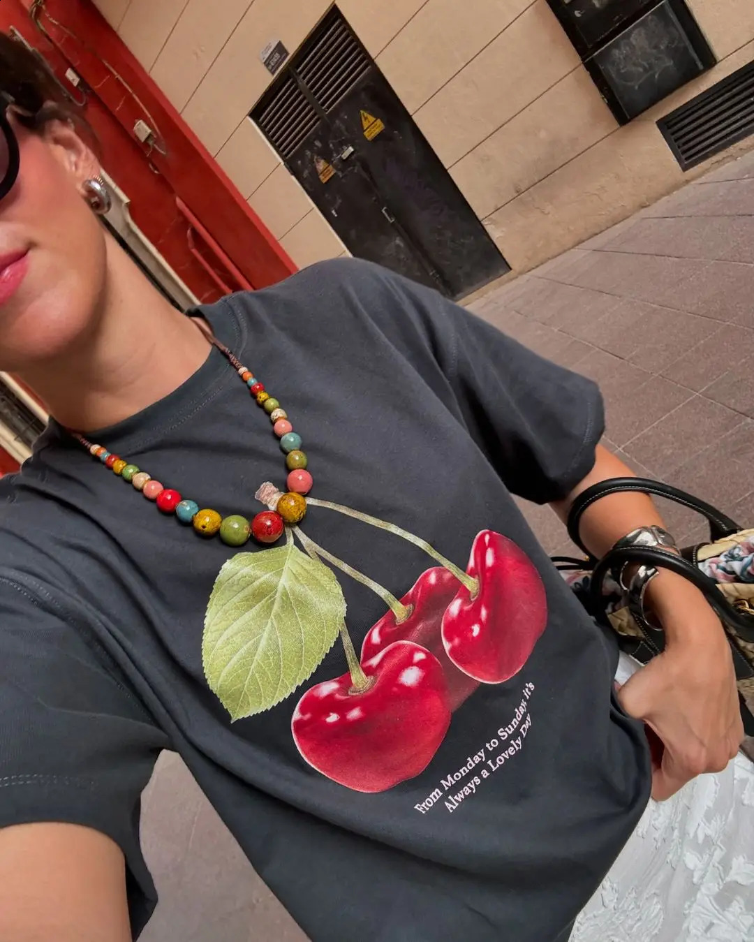 Y2k Gothic Autumn Casual Cherry Graphic T Shirts Streetwear Grunge Clothes Oversized Tops Goth Harajuku Men Women Clothing 241224