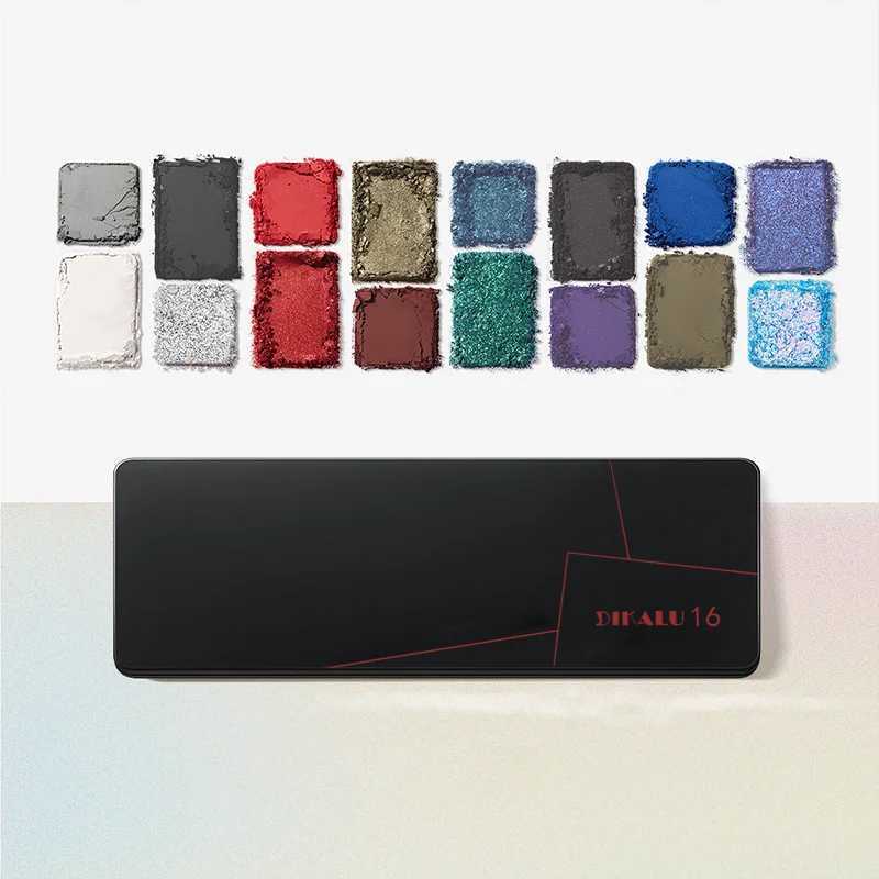16 Colors Eyeshadow Palette Glitter MatteHighly Pigmented Waterproof Long-LastingPortable Multicolor ye MakeupXJ241230