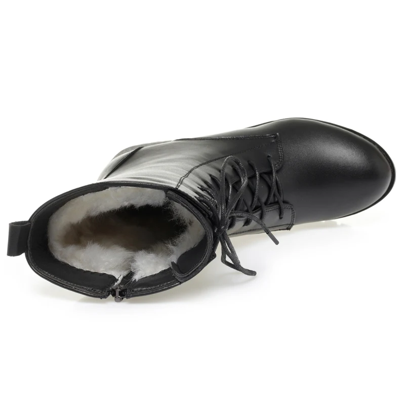 AIYUQI Women's Snow Boots Non-slip Work Boots Women Large Size Winter Warm Motorcycle Boots Girls Ankle Boots