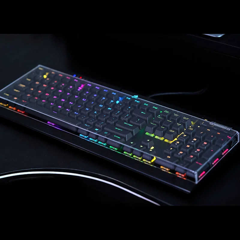 Keyboard Covers Rainy75 dustproof acrylic customized transparent waterproof keyboard protective cover for Navi70 K70 mechanical keyboard accessories L