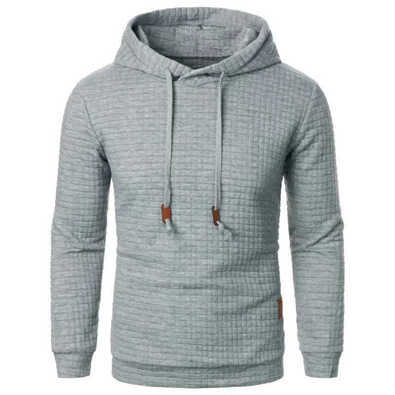 New outdoor mens long sleeved hooded sweatshirt autumn breathable solid color Coats sports streetwear zipper men W241230