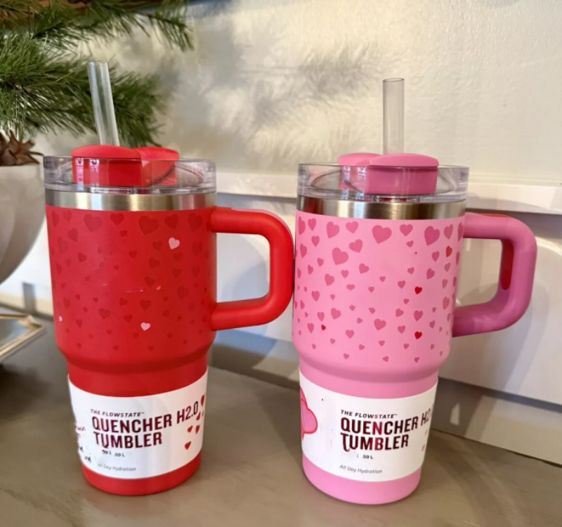 US Warehouse 40oz 14oz Tumblers With Bow Cap LOVE SHACK FANCY Cups Christmas Limited MUg Ruby Sweet Hearts X Exclusive Red Valentine GiftXJ250307