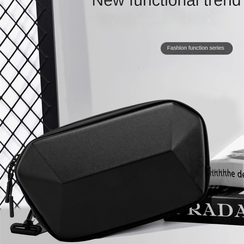 Hard Case PVC Chest Bag Mens Large Capacity Waterproof Anti-scratch Crossbody Bag Multi-functional Magnetic Clasp Shoulder Bag 241228