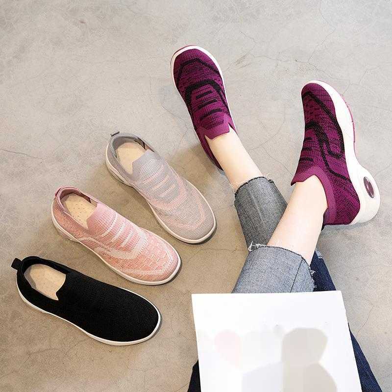 Womens New Womens Shoes Soft Sole Air Cushioned Shoes Breathable Casual Sports Shoes for Women