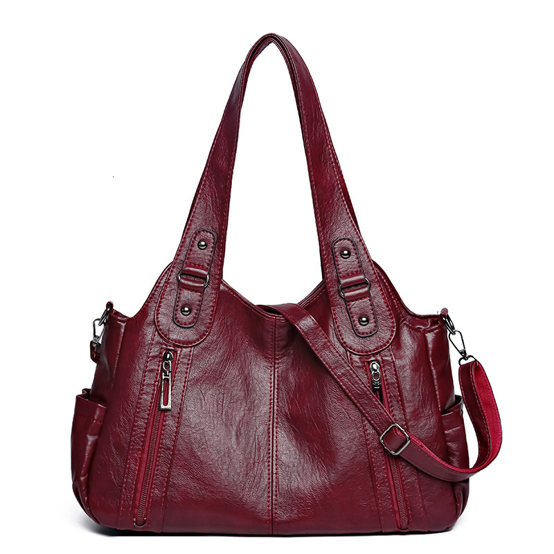Handbag women, simple texture, shoulder bag, large capacity, versatile for business trips and commuting, casual tote bag