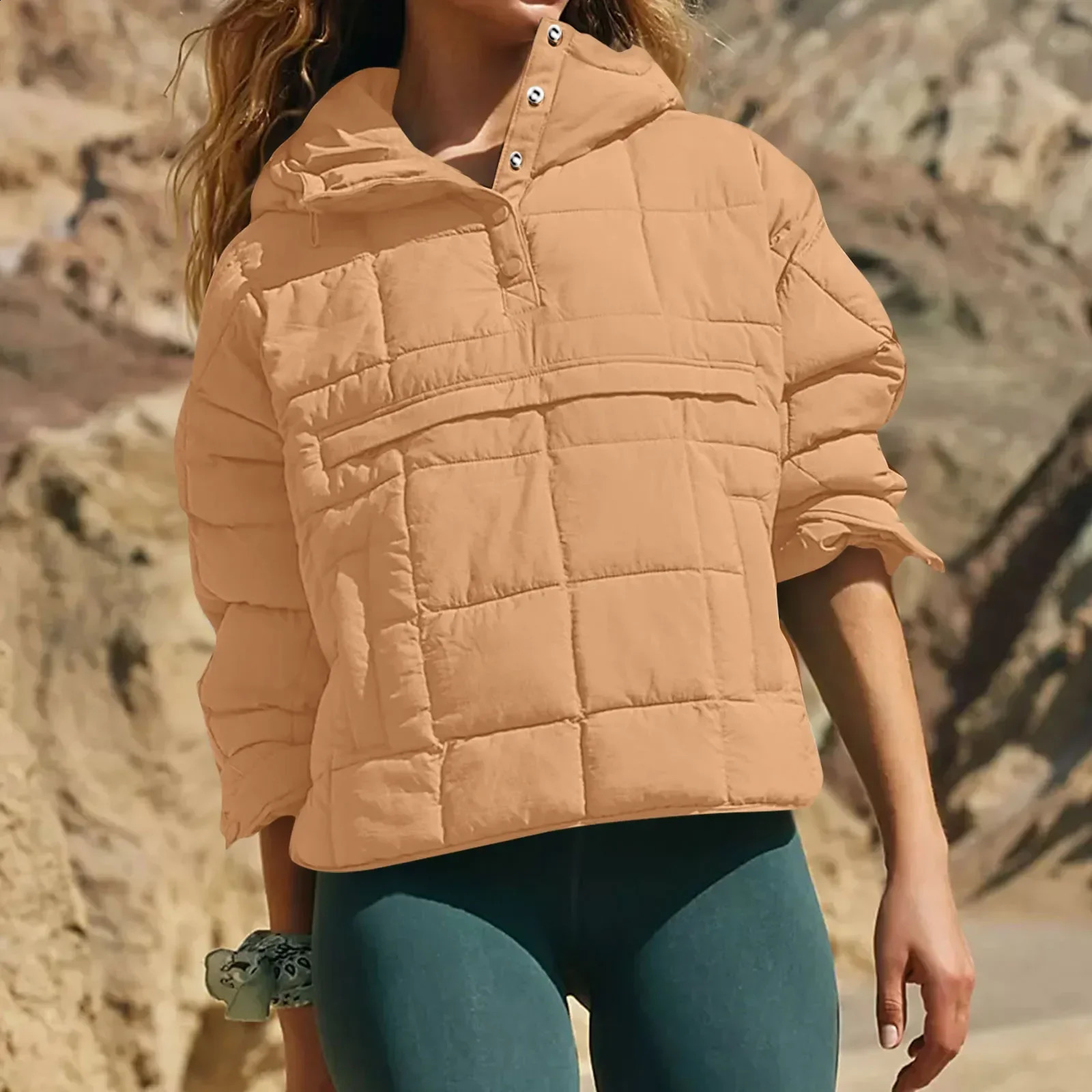 Quilted Jackets for Women Lightweight Long Sleeve Button Down Jacket Warm Winter Coat Outerwear with Pockets Ropas De Mujeres 241220